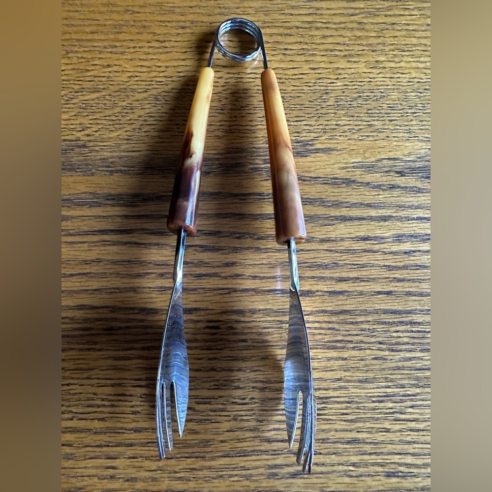 Vintage Bakelite Ice Tongs Barware - Picture 6 of 7